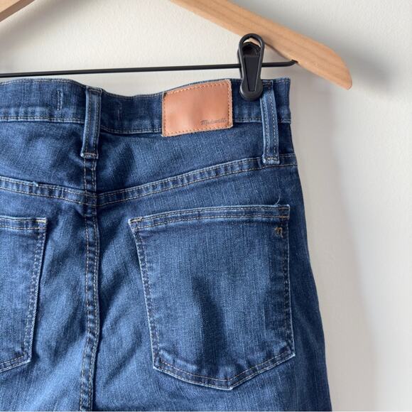 Madewell 10” High Rise Skinny Jeans Dark Wash denim zip button pockets belt loop - Picture 4 of 11